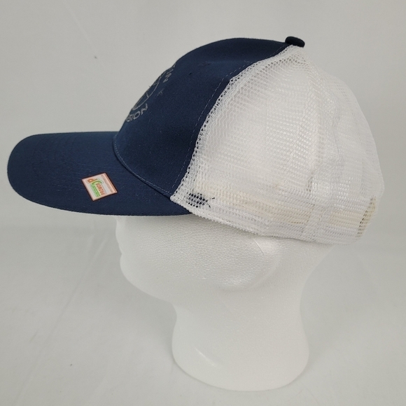 NWOT Huntin Obsession Blue and White Snapback Trucker Hat Cap OSFA - Picture 3 of 7